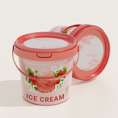 kopen IML aangepaste chocolade spread verpakking emmer goed afdichten 300ml-5L gratis monster 3-5days online vervaardiging