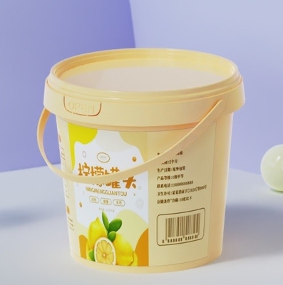 kopen Gepersonaliseerde logo melkcontainer voor voedsel sauzen en ijs in plastic emmer online vervaardiging