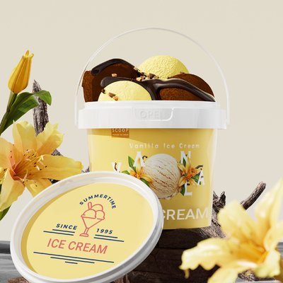 kopen Voedingsmiddelen PP emmers voor Shea boter Chocolade spreads Voedsels sauzen en dranken Transparante online vervaardiging