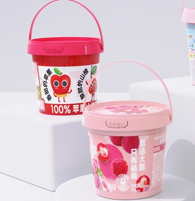 kopen Persoonlijke capaciteit Transparent wit IML LOGO 1L PP Plastic container voor voedsel en drank online vervaardiging