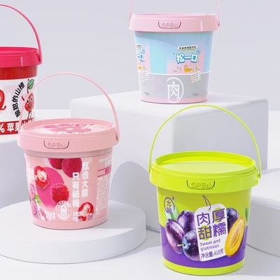 kopen Capaciteit Persoonlijke 500 ml transparante witte PP plastic container voor chocolade spreads online vervaardiging