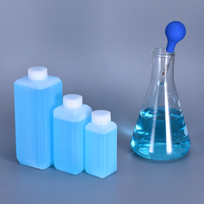 kopen 500 ml dubbele wand plastic HDPE vierkant reagensflessen voor laboratoriumdrukwerk online vervaardiging
