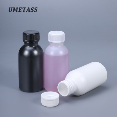 kopen Biologisch afbreekbare HDPE ronde plastic flessen voor chemische vloeistof 100 ml online vervaardiging