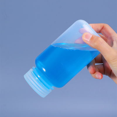 kopen 250 ml doorzichtige PP-flessen van kunststof voor laboratoriumreagentiacontainer Bruin en stevig online vervaardiging