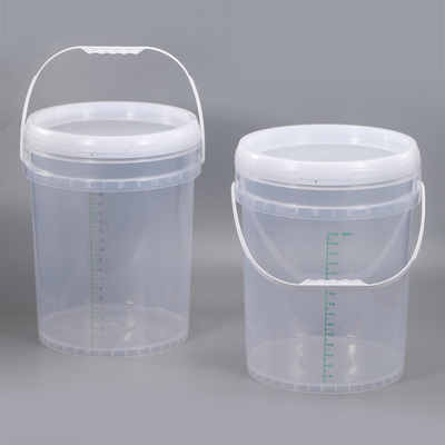 kopen Pastic Handle 20L Food Grade 5 Gallon Plastic Bucket Container met deksels Regelaar Scale Line online vervaardiging