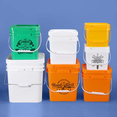 kopen 20 kg plastic, vierkante sap emmer met kraan voor drankverpakking online vervaardiging