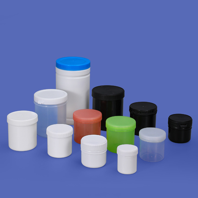 kopen 1L breedmondend HDPE-plastic pottencontainer voor het drinken van honing snack verpakking schroefkap online vervaardiging