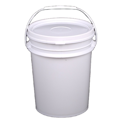 kopen Herbruikbare onbreekbare 5 kg witte ronde plastic vissen emmer met deksel en handvat online vervaardiging