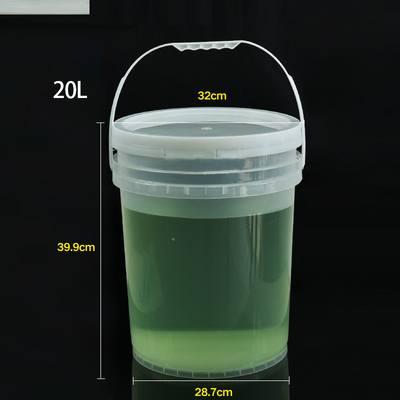 kopen Ronde 20L Tap 5 Gallon Multifunctionele Coaches Emmer Koelvaten Strip Plastic Container online vervaardiging
