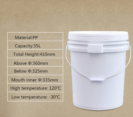 kopen Transparante ronde emmer voor kinderen Speelgoed Verpakking 35L 7 gallon gerecycled plastic emmer online vervaardiging