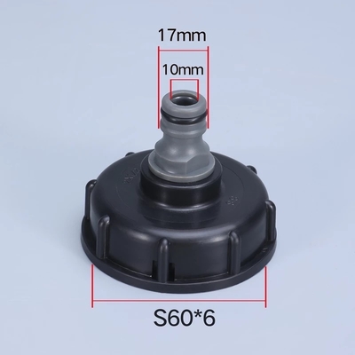 kopen UMETASS S60x6 Grove draad 1/2 inch tap cap tank adapter compatibel voor IBC tank online vervaardiging