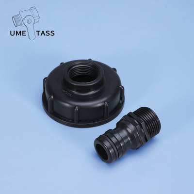 kopen Spiraalverbinding IBC Tank Adapter gebruikt in UMETASS S60x6 Grove draad 3/4 inch Tap Cap online vervaardiging