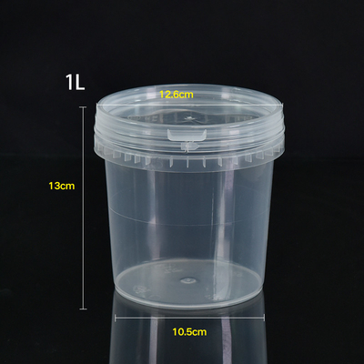 kopen Print Silk Screen Printing 1L 100pcs Set Transparent Plastic Bucket voor voedselopslag online vervaardiging