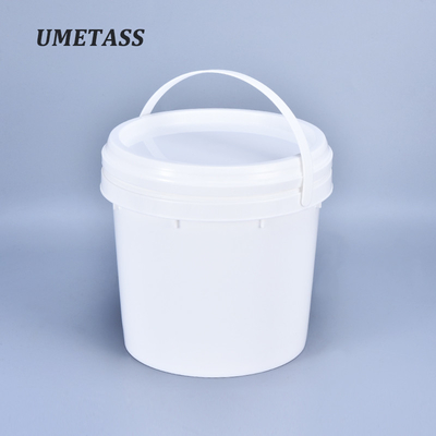 kopen Voedingsmiddelenkwaliteit Plastic container Ronde emmer met handvat en deksel Goed afdichtend 100% materiaal online vervaardiging