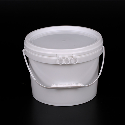 kopen PP-materiaal van levensmiddelenkwaliteit 6L ronde plastic container voor verpakking van watervloeibare verf online vervaardiging