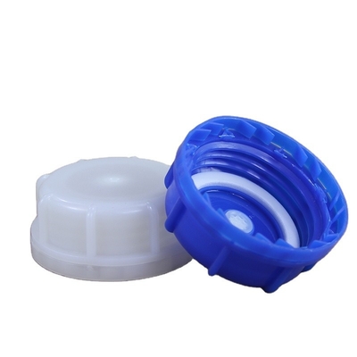kopen Beveiligde capsule sluiting voor aangepaste logo Wit 50 mm geventileerde fleskappen in HDPE-materiaal online vervaardiging