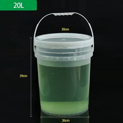 kopen Versleuteling Popcorn 5 Gallon Clear Water Bucket Liner Customized Logo Ronde voor verpakking online vervaardiging