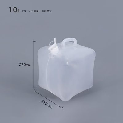 kopen 10L 20L 25L LDPE Draagbare wateropvouwbare Jerry Can met handvat en kraan online vervaardiging