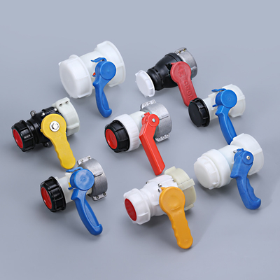kopen IBC Tank Tote Water Drain Tank Adapter met Grofdraad PP Ball Valve DN40 DN50 DN60 online vervaardiging