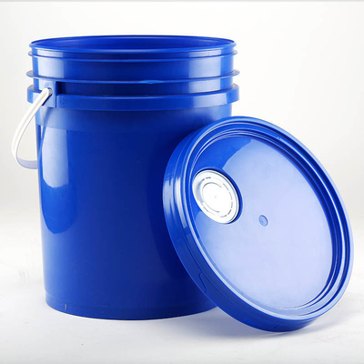 kopen 20 liter plastic emmer met flexibel afvoerluik en aangepast logo voor olieopslag online vervaardiging