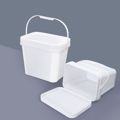 kopen Voorziene rechthoekige plastic emmer opslag emmercontainer met deksel handvat online vervaardiging