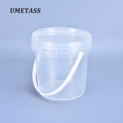 kopen Silk Screen Printing Plastic Ice Cream Storage Tub Packaging Bucket Container met deksel online vervaardiging