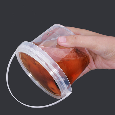 kopen 600 ml manipulatiebestendige koekje emmer Plastic voedselcontainer met deksel handvat 100% materiaal online vervaardiging