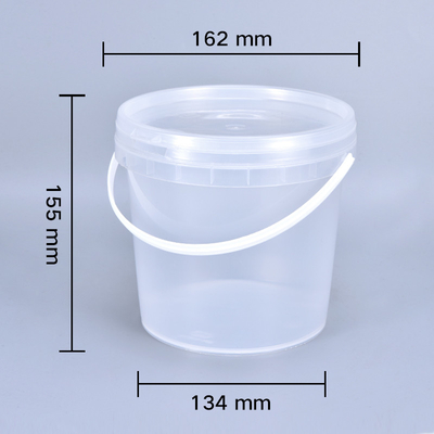 kopen 2L plastic emmer met deksel voor kaas en room opslag voedsel kwaliteit aangepast logo online vervaardiging