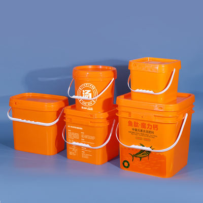 kopen Voedselverpakking Snacks Vaten PP Vierkante Plastic Emmer met 5L 10L 13L 16L 25L Capaciteit online vervaardiging
