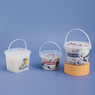 kopen Voorbeeld geleverd Plastic Bucket Storage 280ml 500ml 1000ml Food Grade Kleur Op maat online vervaardiging