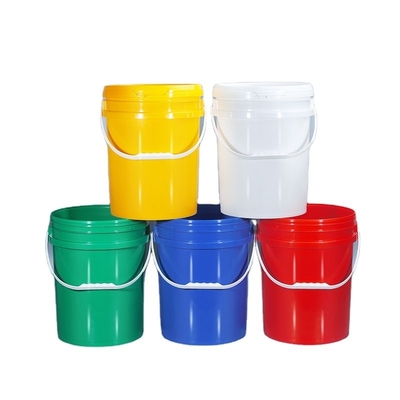 kopen Ronde kunststof verf emmer met zegel deksel kan logo aanpassen voor recycling met ronde vorm online vervaardiging