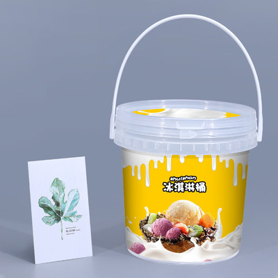 kopen Afdrukken Zilkscherm Afdrukken.Hotetransfer Afdrukken 1L heldere plastic emmers voor yoghurt online vervaardiging