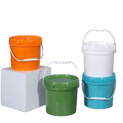 kopen 5L plastic emmers met deksels voedselkwaliteit voor vloeistofopslag verpakking aangepaste kleur online vervaardiging