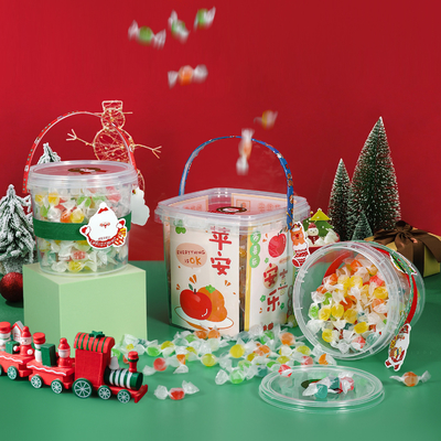 kopen Kerstkoekjes Verpakking Plastic potten met logo Printing Food Grade PP materiaal online vervaardiging