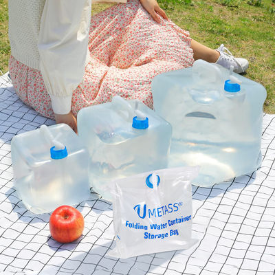 kopen Milieuvriendelijke 3L-watercontainer Opvouwbare opvouwbare plastic jerrycan met kraandeksel online vervaardiging