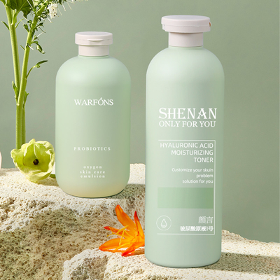 kopen Blauw Cosmetisch Vloeibare Serum Lotion Package Soft Touch Leeg Shampoo Conditioner Fles online vervaardiging