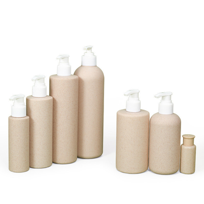 kopen Biologisch afbreekbaar tarwe stro Plastic hotel shampoo flessen met pomp dispenser 300ml online vervaardiging