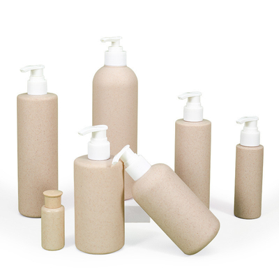 kopen 30 ml-500 ml capaciteit lege cosmetische shampoo pomp Verpakking Tarwe stro biologisch afbreekbare plastic fles online vervaardiging