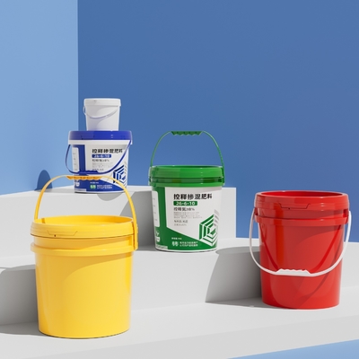 kopen Gepersonaliseerde 1 Gallon Plastic Buckets PP Plastic Small Silkscreen Printing online vervaardiging