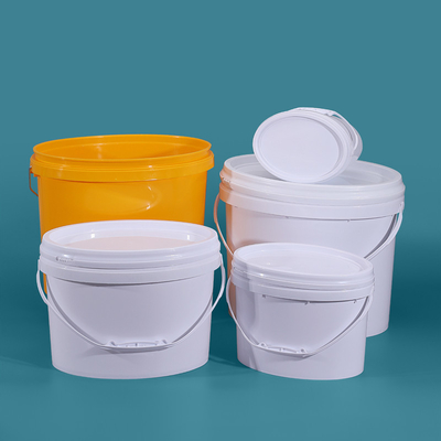 kopen Heavy Duty Oval Polypropyleen PP Recycled Plastic Buckets 6L OEM online vervaardiging