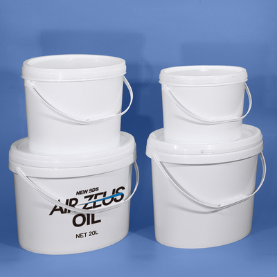 kopen Popcorn ovale ronde plastic voedsel emmers in bulk 16L zwart wit online vervaardiging