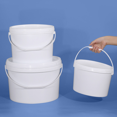 kopen 10L PP ovale plastic emmer emmer doorzichtig wit voor de opslag van bier en dranken online vervaardiging