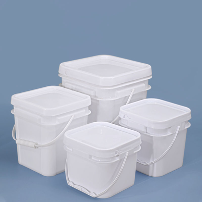 kopen 2.5L Vierkante bulk plastic emmers Emmers Groen Geel Zwart Kleur online vervaardiging