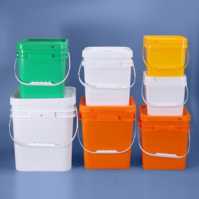 kopen Herbruikbare vierkante drank emmer Plastic bulk 5 gallon emmers met deksels online vervaardiging