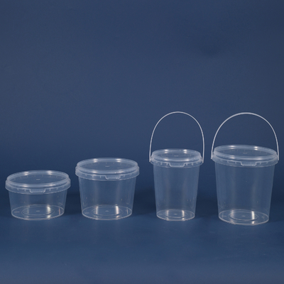 kopen 450 ml-900 ml doorzichtige plastic voedselopslag emmers met deksels Fruit emmer online vervaardiging
