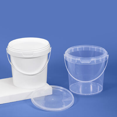 kopen 1.5L Lightweight Reusable Plastic Bucket Food Grade Graduated for Kitchen & Factory Use online vervaardiging