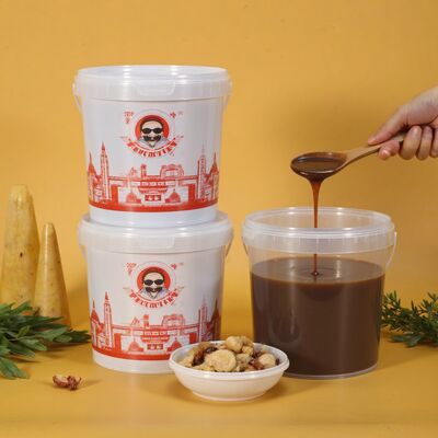 kopen Premium doorzichtige ronde plastic emmer, afdichtemmer met deksel en handvat voor sausverpakking, emmer voor kruiden, container online vervaardiging