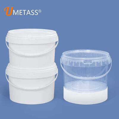 kopen Aangepaste 8L Plastic Emmer Transparant Ronde Voedselveilige Emmer voor Bulk Snoep Popcorn Koekjes Voedselopslag Met Deksel Handvat online vervaardiging