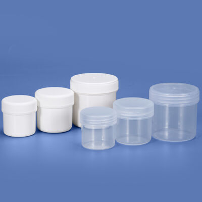 kopen 30ml 50ml 100ml Lege Plastic Pot Voedselkwaliteit Opslag Transparante Container Lekvrij voor Oogcrème online vervaardiging