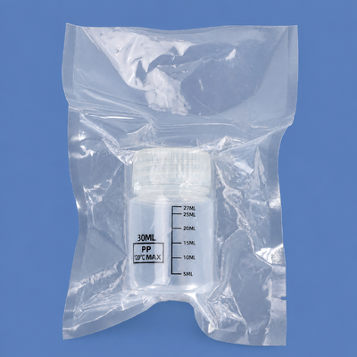 kopen Fabrieksdirecte 30 ml 60 ml steriele PP-reagensfles met vacuümverpakking voor dosering en opslag van chemische reagentia online vervaardiging